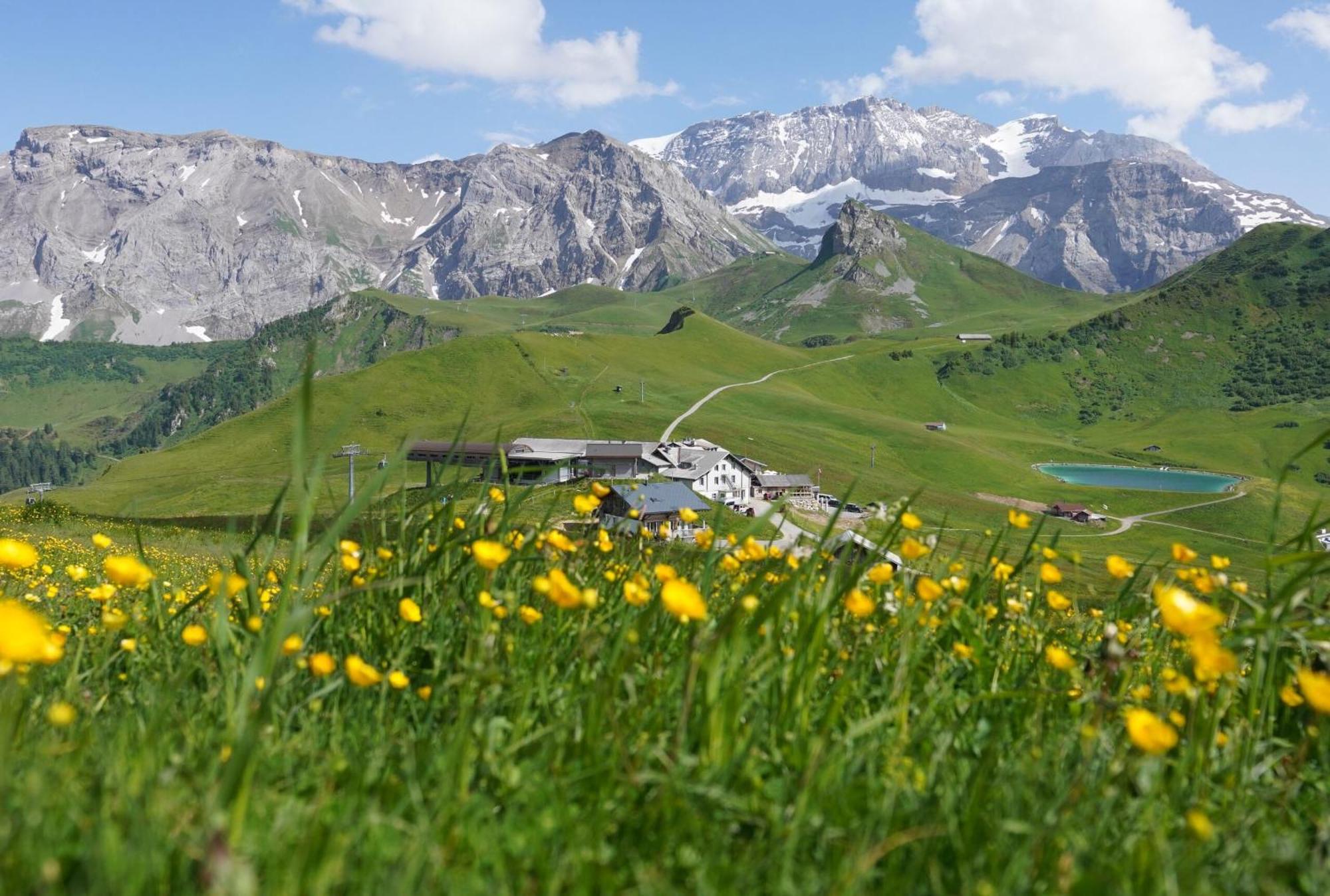 Berghotel Hahnenmoos アデルボーデン エクステリア 写真